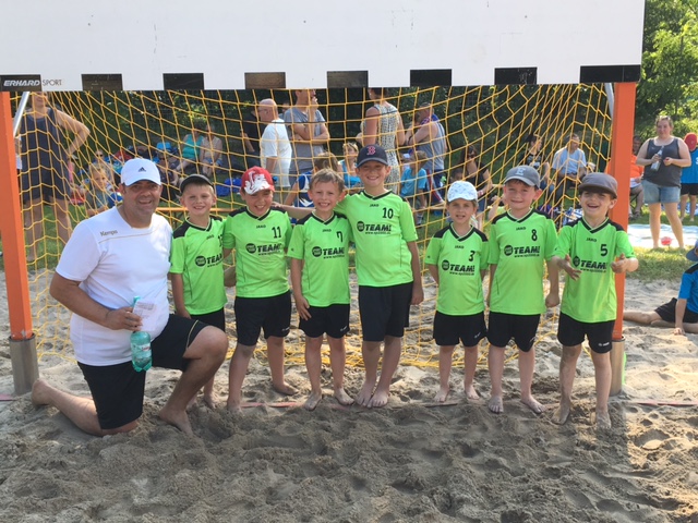 Handball-Minis beim Beachturnier in Schwegenheim erfolgreich