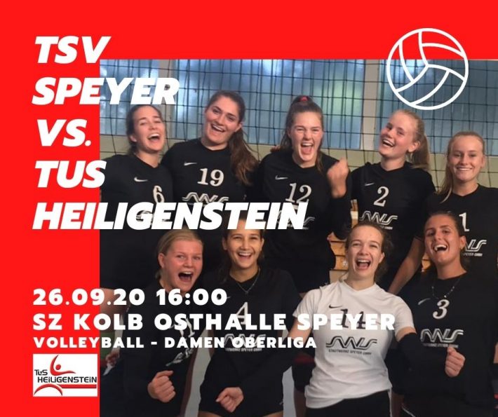 Volleyball – Damen 1 freuen sich auf Derby gegen TSV Speyer – 26.09.20