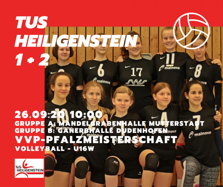Volleyball – U16w Pfalzmeisterschaft am 26.09. in Dudenhofen und Mutterstadt