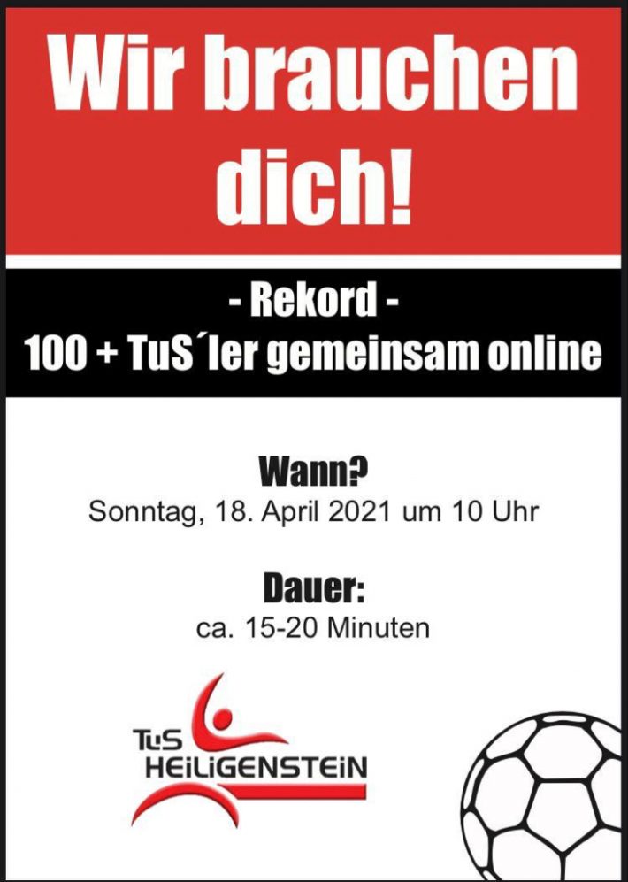 TuS Heiligenstein will Online-Rekord